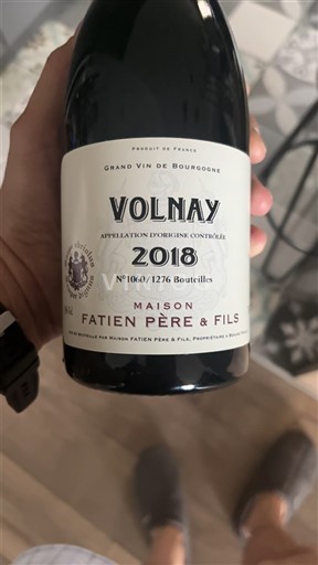 Burgundy Volnay Fatien Père & Fils 2018