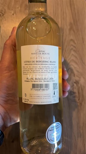 Tây Nam Côtes-de-bergerac Château Maye de Bouye Héritage 2021