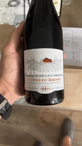 Rhônedalen Côtes du Rhône Marquis de la Couronne 2022