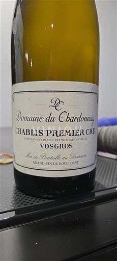 Burgundija Chablis Premier Cru Domaine Chardonnay Vosgros Neleten.
