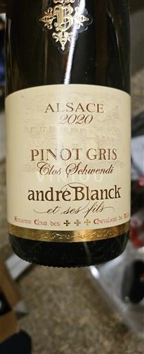 Alsácia André Blanck et ses Fils Clos Schwendi 2020