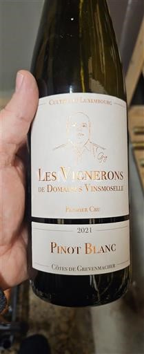 Moselle Luxembourg Không được chỉ định Premier Cru Domaine Les Vignerons de Domaines Vinsmoselle 2021