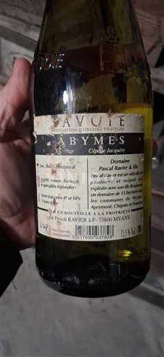 Savoie og Bugey Abymes Pascal Ravier & Fils Jacqueline Ikke årgangsbestemt