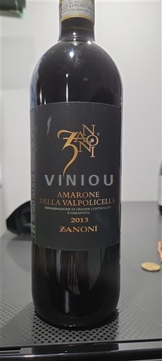 Vénétie Amarone della Valpolicella Zanoni 2013
