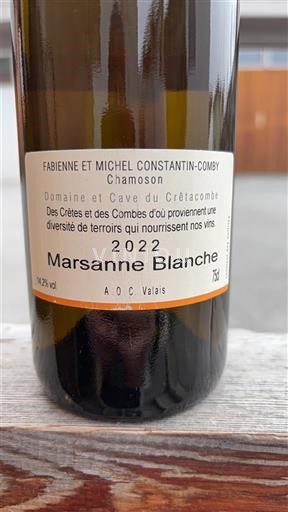 Valais Valais AOC Domaine Et Cave du Crétacombe Marsanne Blanche 2022