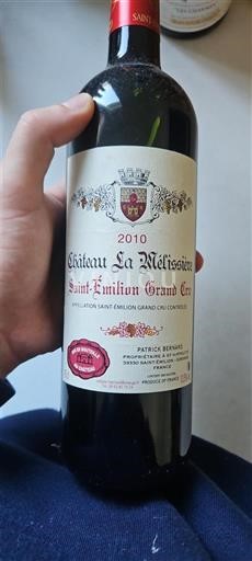 Burdeos Saint-Émilion Gran Cru Grand Cru Château La Mélissine 2010