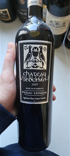 Burdeos Pessac-Léognan Château Léognan 2007