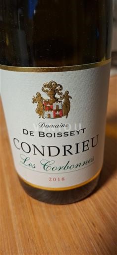 Rhône Valley Condrieu Domaine Boisseyt Les Corbonnes 2018