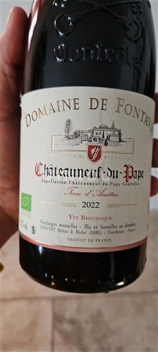Valle del Ródano Châteauneuf-du-Pape. Domaine Fontavin Terre d'Ancêtres 2022