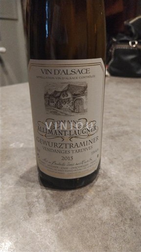 Alsácia Vendanges Tardives Domaine Allimant-Laugner 2015