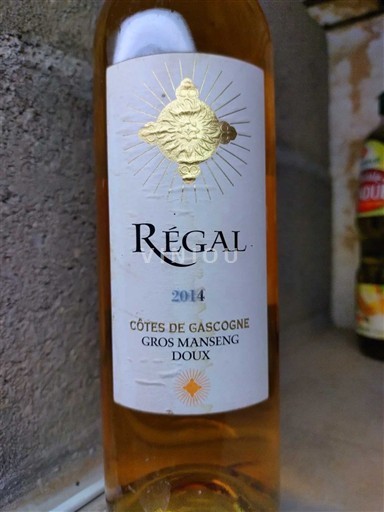 Sudoeste Côtes de Gascogne Régal Gros manseng 2014