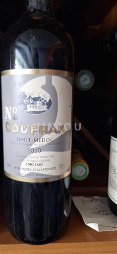 Burdeos Haut-Médoc No de Coufran 2010
