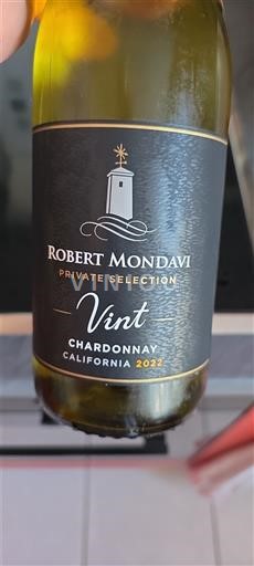 Vùng trồng nho được cấp phép California Không được chỉ định Robert Mondavi Private Selection Vint Chardonnay 2022