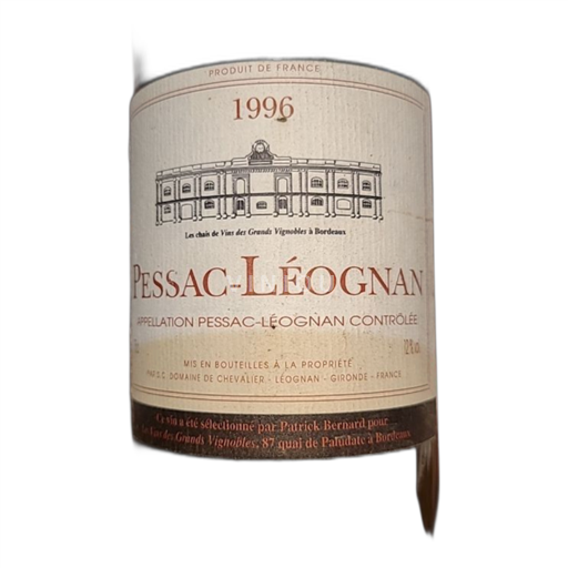 Bordeaux Pessac-Léognan Domaine de Chevalier 1996
