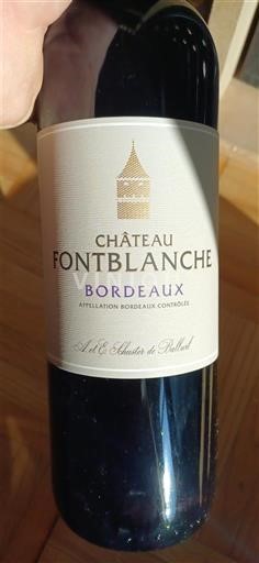 Burdeos Bordeaux Château Fontblanche 2022
