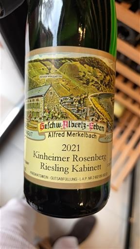 Mosela Geltz-Alberts-Erben Alfred Merkelbach Kinheimer Rosenberg Riesling Kabinett 2021