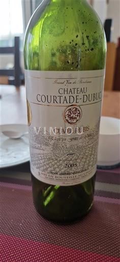 Bordeaux Bordeaux Supérieur Château Courtade-Dubuc Rubis 2008