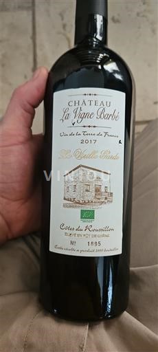 Roussillon Côtes du Roussillon Château La Vigne Barbé Les Vieilles Pierres 2017
