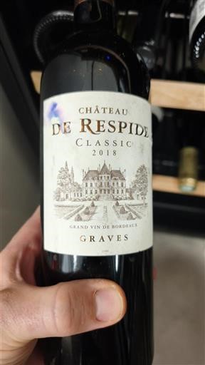 Bordeaux Graves Château Respide Classic 2018