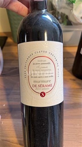 Linguadoca e Rossiglione Paese d'Oc Sérame Murmure de Sérame Petit Verdot 2020