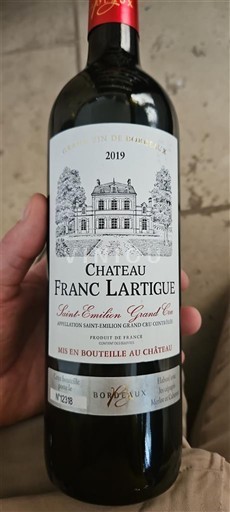 Bordeaux Saint-Émilion Grand Cru Grand Cru Château Franc Lartigue 2019