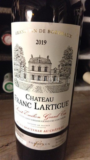 Bordoja Saint-Émilion Grand Cru Grand Cru Château Franc Lartigue 2019