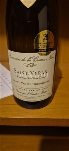 Bourgogne Saint-Véran Domaine La Creuze Noire 2017