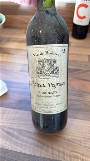 Burdeos Bordeaux Château Peyrines 2014