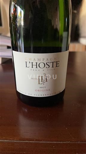 Champagne Sâm-panh Champagne L'Hoste Père & Fils Origine 2025
