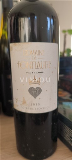 Provence Côtes de Provence Domaine Fontlaure Lux et Amor 2020