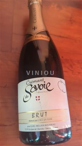 Saboya y Bugey Crémant de Saboya EARL Million Rousseau 2020