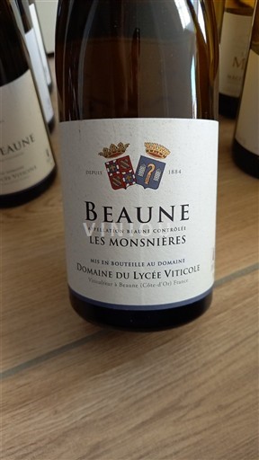 Bourgogne Beaune Domaine Lycée Viticole Les Monsnières 2018