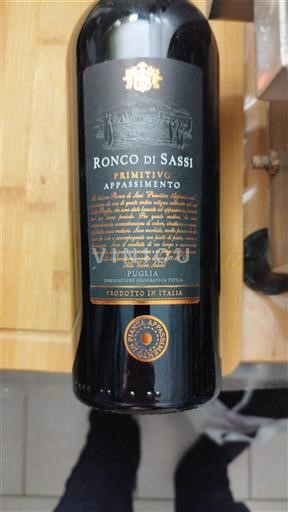 Puglia Không được chỉ định Ronco di Sassi Primitivo Appassimento 2018