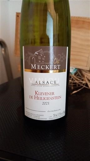 Alsace Klevener-de-heiligenstein Clos Meckert 2021