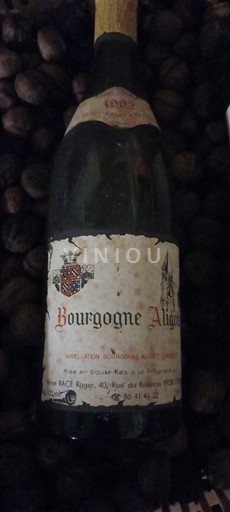 Vini Blanc sec RACE Roger 1992 Francia Borgogna Borgogna Aligoté AOC