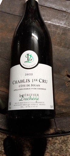 Borgoña Chablis Premier Cru Premier Cru L'Héritier Duchêne Côte de Jouan 2022