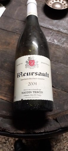 Burgundy Meursault Naudin Tiercin 2004