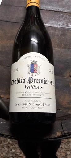 Borgoña Chablis Premier Cru Premier Cru Jean-Paul & Benoît Droin Vaillons 2022