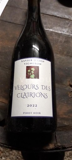 Borgogna Xavier Julien Velours des Clarions 2022
