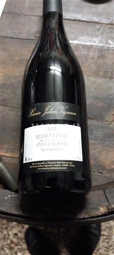 Bourgogne Bourgogne Côtes d'Auxerre Xavier Julien Vigneron La Côte d'Or 2022