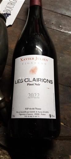Bourgogne Xavier Julien Les Clairions 2022