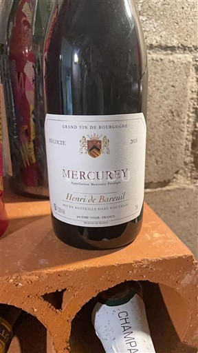 Burgundy Mercurey Henri de Bareuil 2015