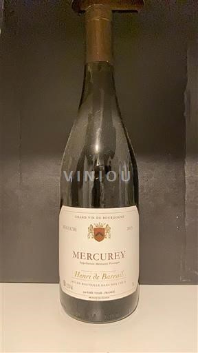 Burgundi Mercurey Henri de Bareuil 2015