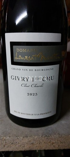 Bourgogne Givry Premier Cru Domaine Laurent Mouton Clos Charlé 2023