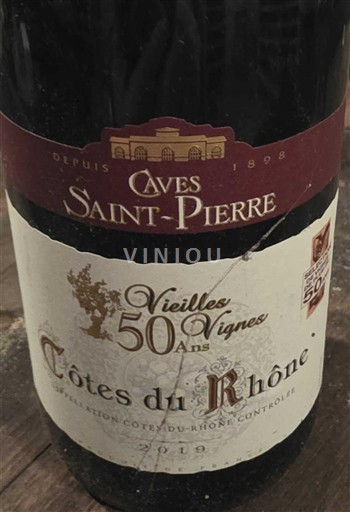 Thung lũng Rhône Côtes-du-rhône Caves Saint-Pierre Vieilles Vignes 50 ans 2018