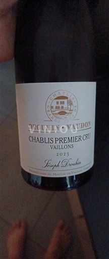 Vina Blanc sec Vaillons Drouhin Vaudon 2023 Francija Burgundija Chablis AOC Premier Cru