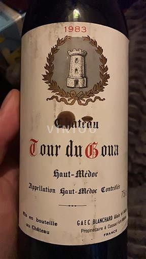 Bordéus Haut-Médoc Château Tour de Gona 1983