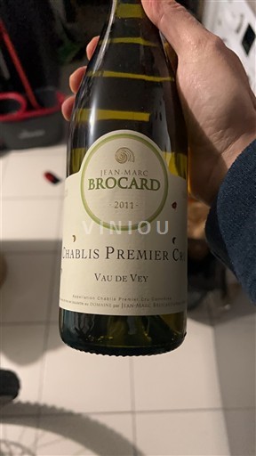 Vina Blanc sec Vau de Vey Jean-Marc Brocard 2011 Francija Burgundija Chablis AOC Premier Cru