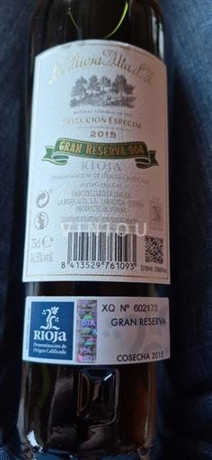 La Rioja Rioja La Rioja Alta S.A Gran Reserva 904 Selección Especial 2015