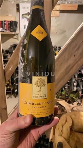 Vina Blanc sec Troesmes Domaine Pommier 2021 Francija Burgundija Chablis AOC Premier Cru